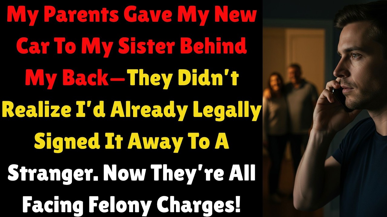 🚗 My Parents Handed My Sister My New Car—They Didn’t Know I’d Signed It Away! 🚔