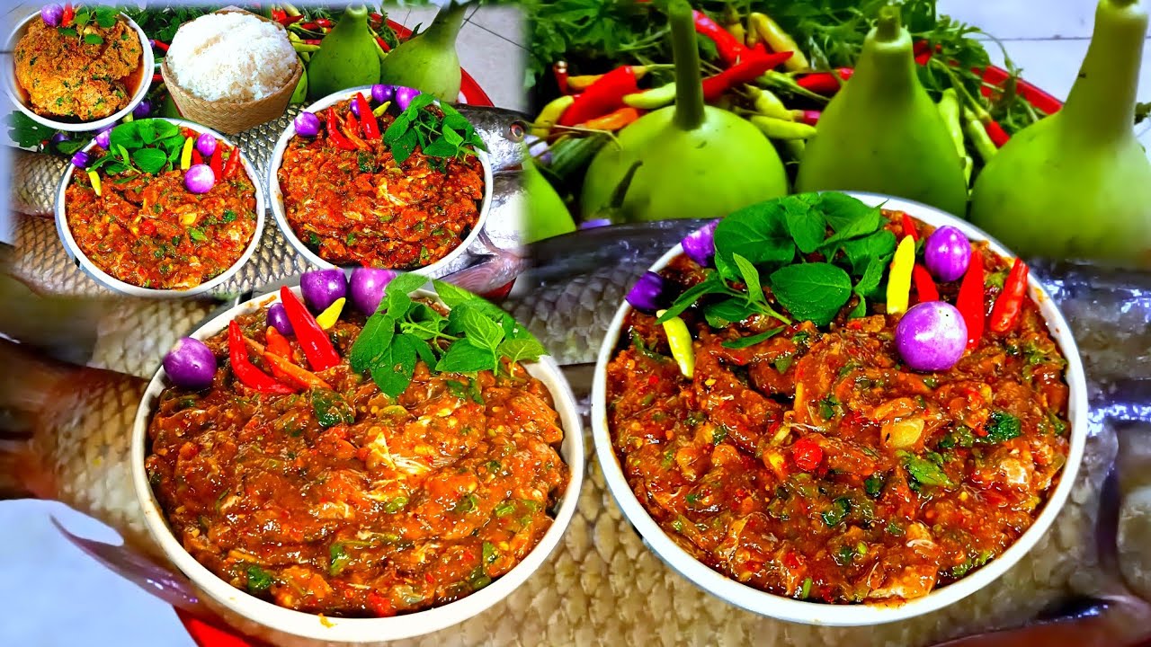 ลาบเหนียวปลานวลจันทร์ใหญ่ #ลาบเหนียวปลาแช่บ ๆ