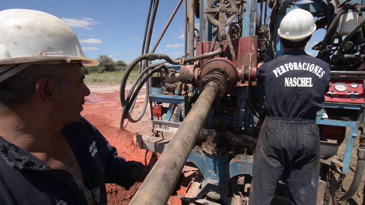 Obras de perforación de agua en Pozo Nuevo, Córdoba