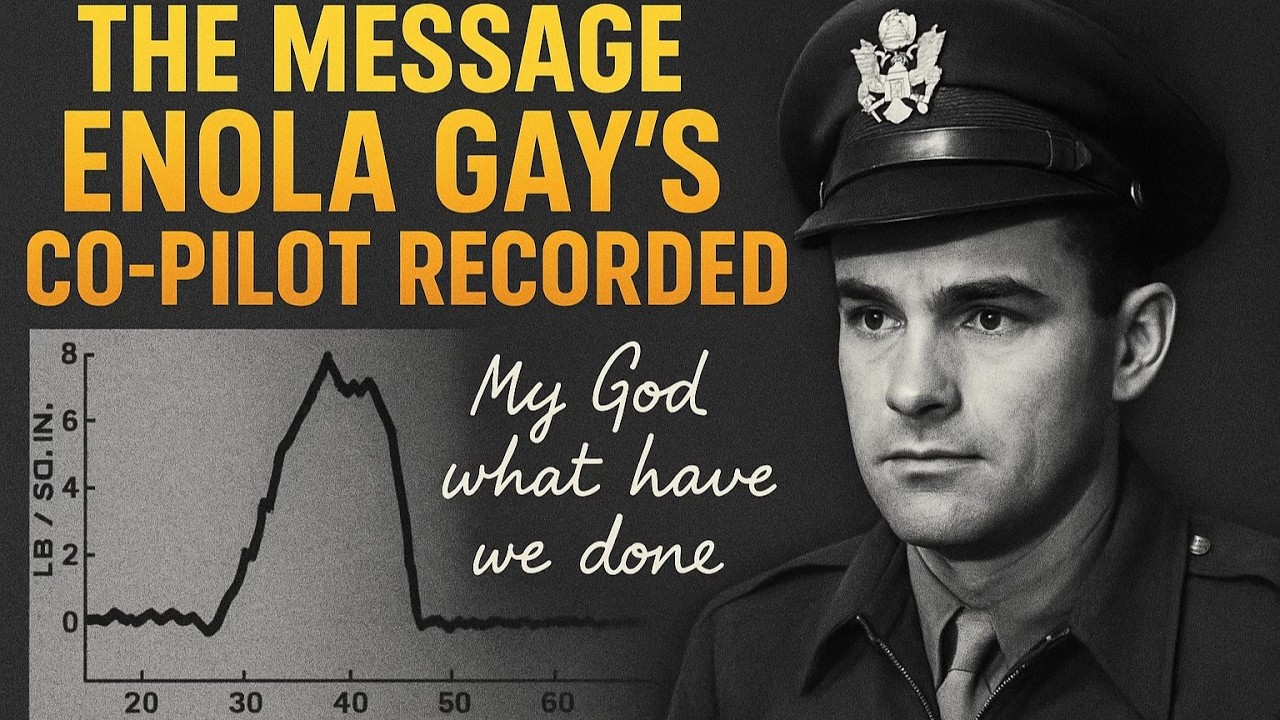 The message Enola Gay’s co-pilot recorded when the Hiroshima bomb’s shockwave reached them,history