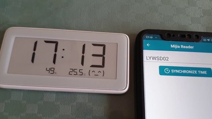 Xiaomi - Horloge de Table Mijia LYWSD02MMC - Compteur d'humidité