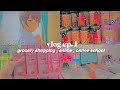 vlog ep.1 : anime , grocery shopping , online school