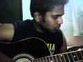 Bommani geesthe on acoustic guitar