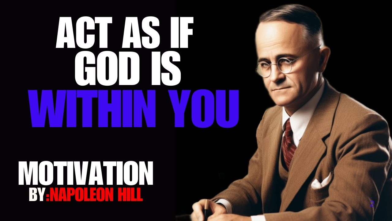 LEARN TO ACT AS IF GOD IS WITHIN YOU : NAPOLEON HILL - YouTube
