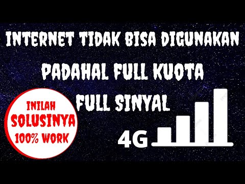 Cara Mengatasi Internet Tidak Bisa Digunakan. Padahal Kuota dan Sinyal Full. 100% Sukses