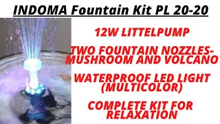 INDOMA Fountain kit PL20-20 : Features and Detailed Review