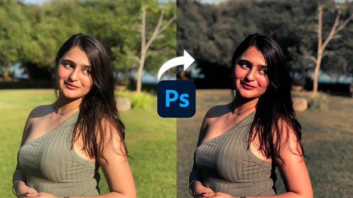 Deep Moody Amber Tone Color Grading In Photoshop - 5 Min Tutorial ✅