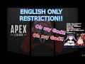 [Robocosan x Towa] English Only Restriction In Apex Match