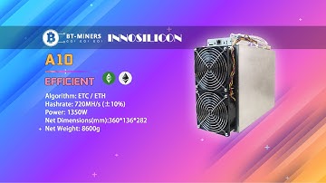 Innosilicon A10 PRO 7G 720M ETH/ETC Miner #crypto #ethereum #cryptomining #btminers