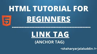 HTML Tutorial 04 - Links in HTML by Shaharyar Jalaluddin 14 views 4 years ago 3 minutes, 27 seconds