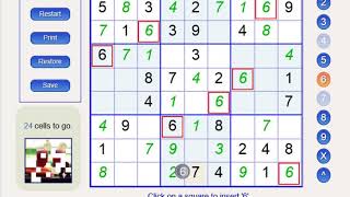 solving Sudoku in Sudoku kingdom website screenshot 1
