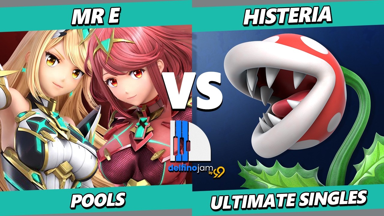 Delfino Jam 99 - Histeria (Piranha Plant, Yoshi) Vs. Mr. E (Pyra Mythra) Smash Ultimate - SSBU