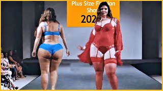 BBW Plus Size Model In Lingerie Fashion Show 2023