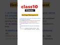 class10 history Heritage Management #10th #history #class10history chapter 9