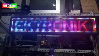 Toko cahaya Elektronik Sumbermanjing kulon_runing text RGB COLOR tester