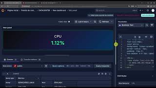 Grafana - Personalizando Dashboard com HTML