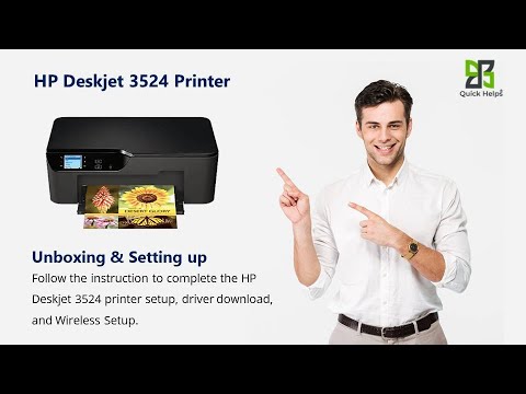 HP Deskjet 3524 printer setup | Unbox HP Deskjet 3524 printer | Wi-Fi setup