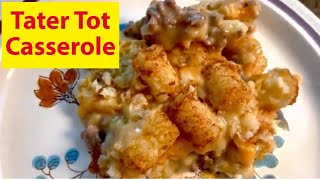 Tater Tot Casserole Recipe / Lynker Salt and Pepper Grinder
