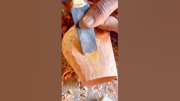 Amazing Wood Cutting Technique with a Chisel | Satisfying Hand Tool Skills. #Woodworking#ChiselWork