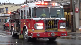 Philadelphia Fire Department Engine 41 Responding 