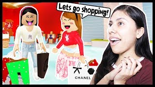 GOING CHRISTMAS SHOPPING WITH MY BEST FRIEND! - Roblox Roleplay