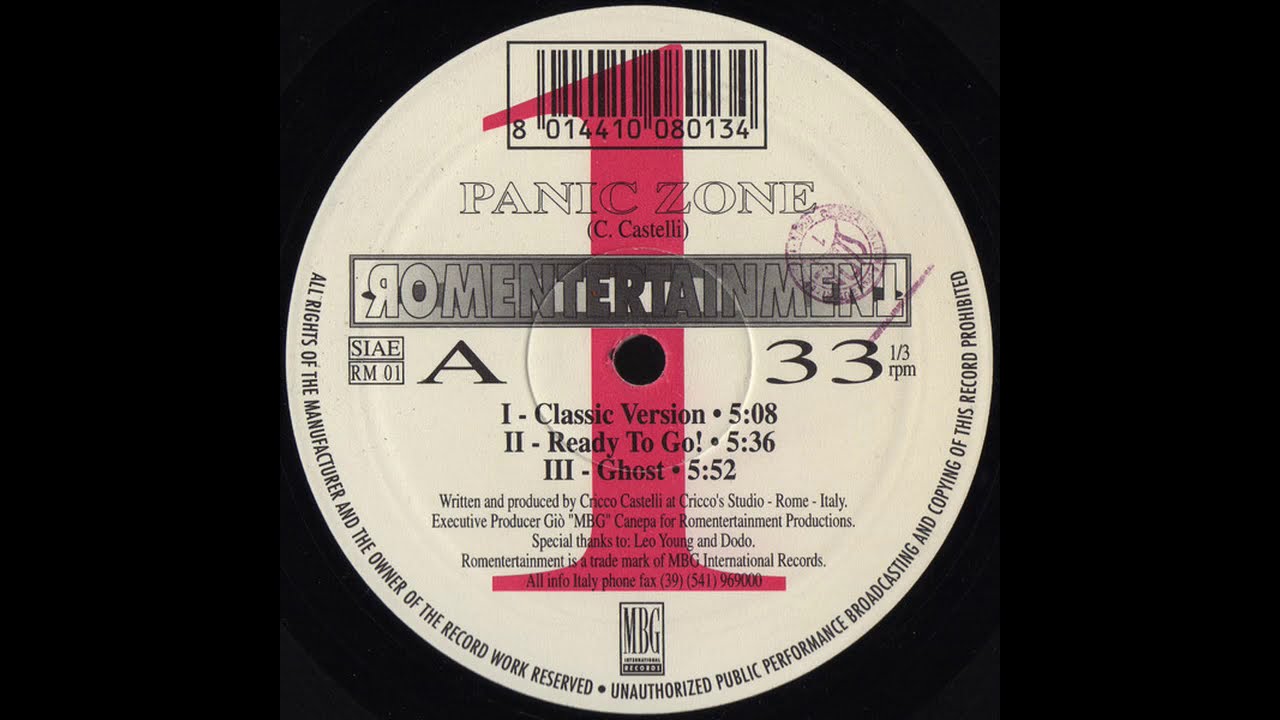 Cricco Castelli ‎– Panic Zone (Classic Version)