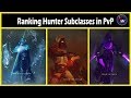 Ranking All Hunter Subclasses in Shadowkeep for PvP