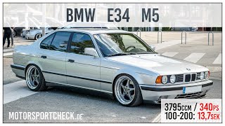 Bmw M5 e34 0-100 100-200 exhaust Sound | Motorsportcheck.de