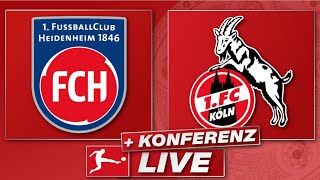 🔴1. FC Heidenheim - 1. FC Köln (Konferenz) | Bundesliga 34. Spieltag | Liveradio