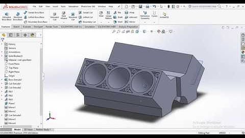 Solidworks :- Car Engine Block | IMPULSE