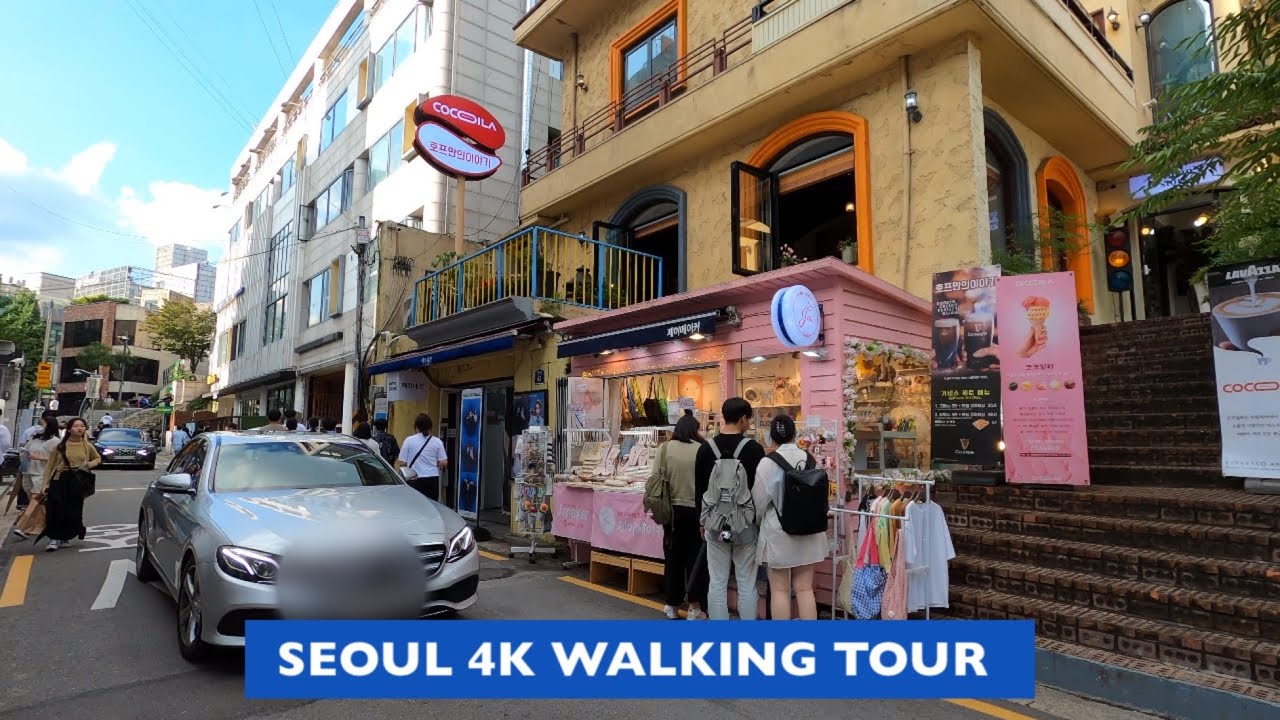 [4K] Seoul Walk - Daehak-ro Walking tour / 주말에 대학로 산책 👍혜화역 - Seoul ...