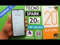 Tecno Spark 20c Frp Bypass/Unlock Android 13 Fix - Activity Launcher Setup Fail Without Pc 2024