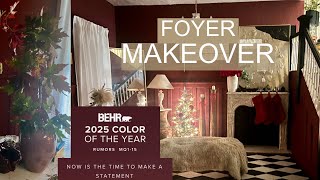 #51 Entryway MAKEOVER with @BEHRPaint 2025 Color of The Year: RUMORS