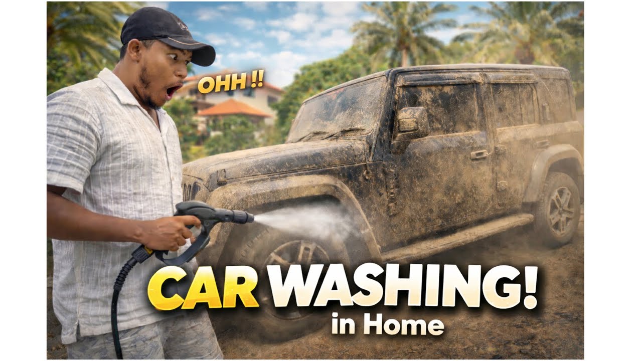 car wash in home .. How I wash THAR ROXX |pressure washer | JPT |