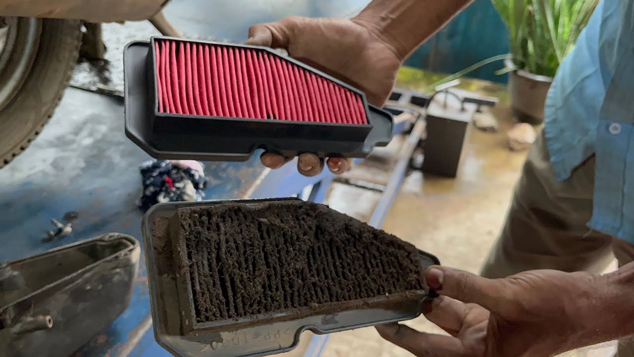 yamaha fascino air filter changing