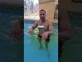 Pool has yellow pee in it