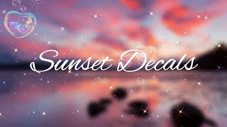 Sunset Decals ||welcome to bloxburg|| CloudyyRainbow