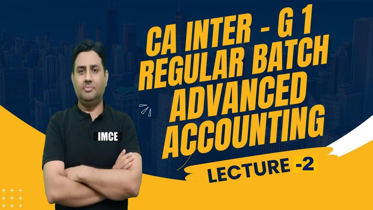 CA Inter /Advanced Accounting Regular Batch / Branch Accounting - L 2 ...