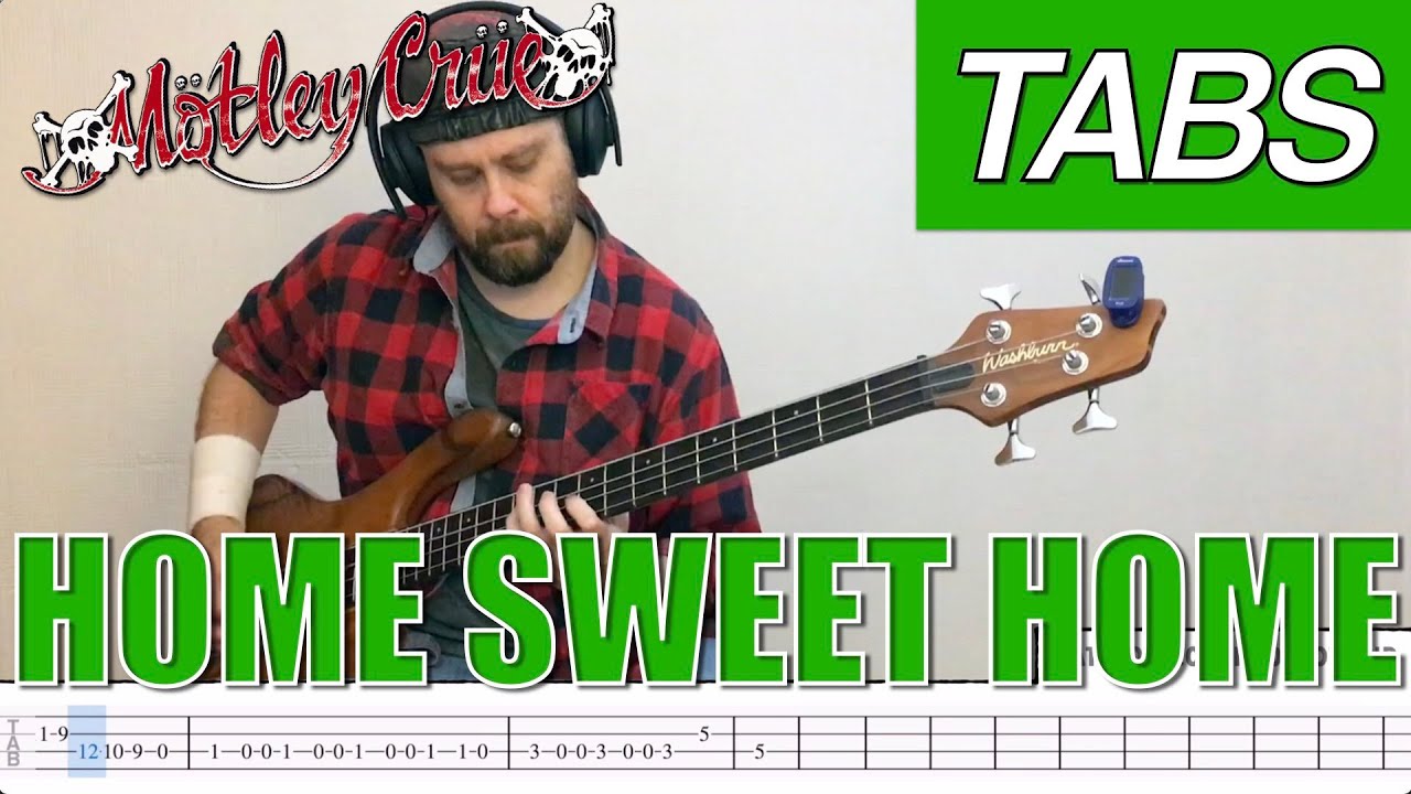 Home Sweet Home bass tabs cover Mötley Crüe [PLAYALONG] YouTube