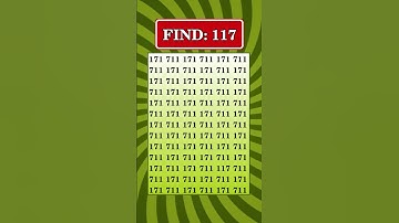🎯 Are you genius? Eye test, focus — Can you find 117? #shorts #focus