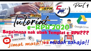 Tutorial e-RPH 2020 - Mengubahsuai Templat eRPH (Part 1)