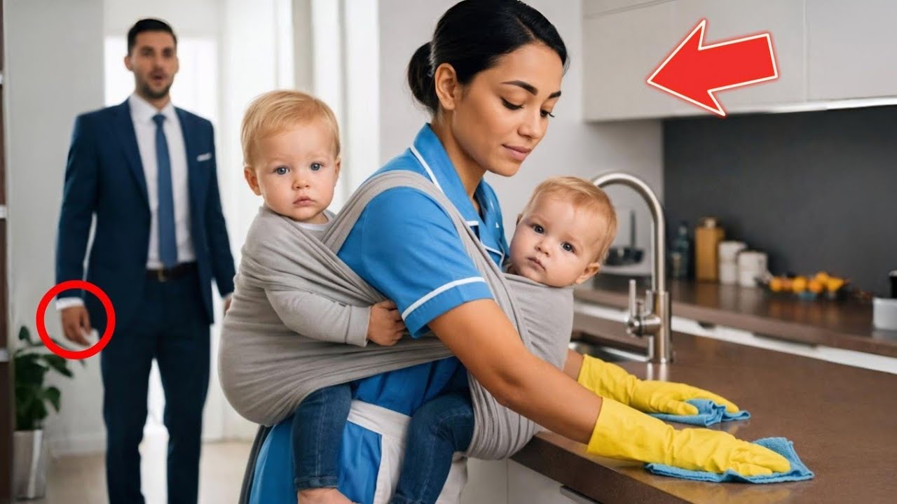 Milioneri kap shërbëtoren e tij duke mbajtur binjakët e tij... dhe gjithçka del në dritë!