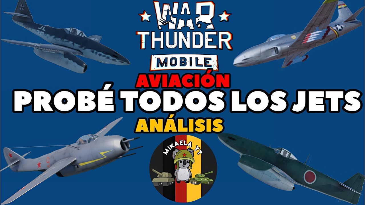 PROBÉ LOS NUEVOS JETS EN WAR THUNDER MOBILE - 
