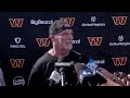 HC Dan Quinn Speaks To The Media Before Ravens Joint Practice | Washington Commanders