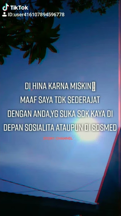 STORY WA 2020| Dihina Karna Miskin