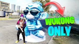 WUKONG STATUE GUN ONLY CHALLENGE IN FREE FIRE || RJ ROCK