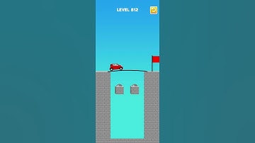 Draw Bridge puzzle level 812 #gameplay #games #gaming #game #drawing #draw #shortvideo #trend#shorts