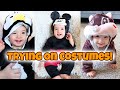 Trying on Baby Halloween Costumes!