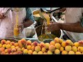 Peach Juice only 50 Rupees | Summer Street Drink Peach Juice | Aroo Sharbat at Karachi Food Street