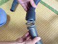 掃除機の壊れたホースの修理　How to repair the hose of a vacuum cleaner